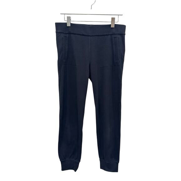 Norma Kamali Sweats Joggers Black Size Small Sweatpants Tapered Lounge Cozy - Picture 1 of 9